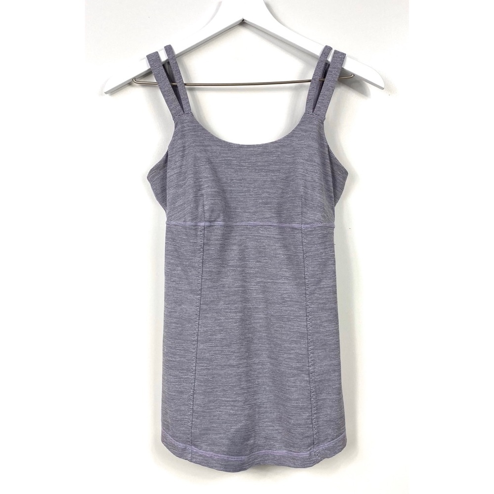 Lululemon Lilac Heathered Active Strength Tank EUC